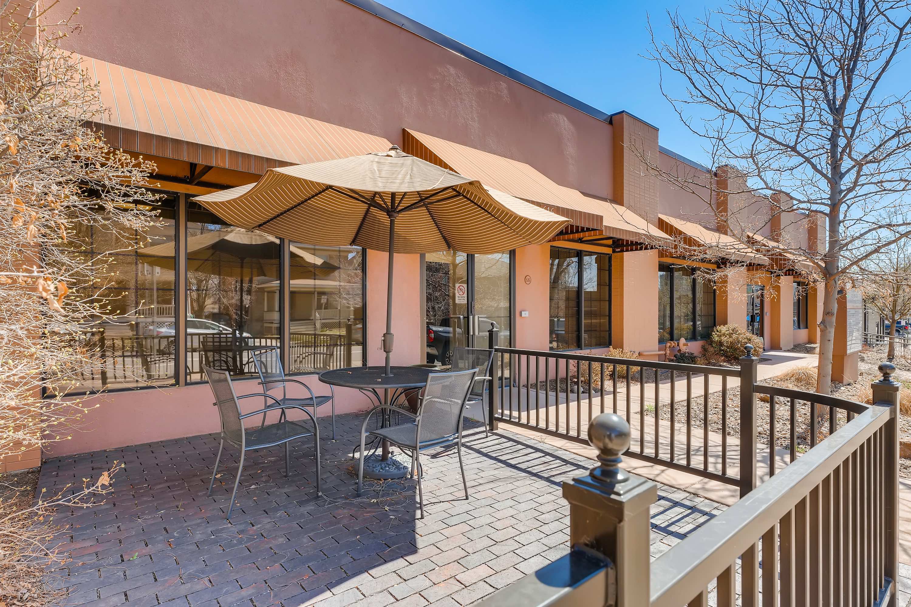 Front Patio | Suite Interior | Premier Office Suites in Capitol Hill, Denver | Washington St Offices LLC